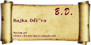 Bajka Dóra névjegykártya